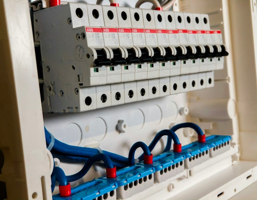 MCBs in a distribution board
